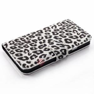 Leopard Print Leather Folio Stand Wallet Case For..